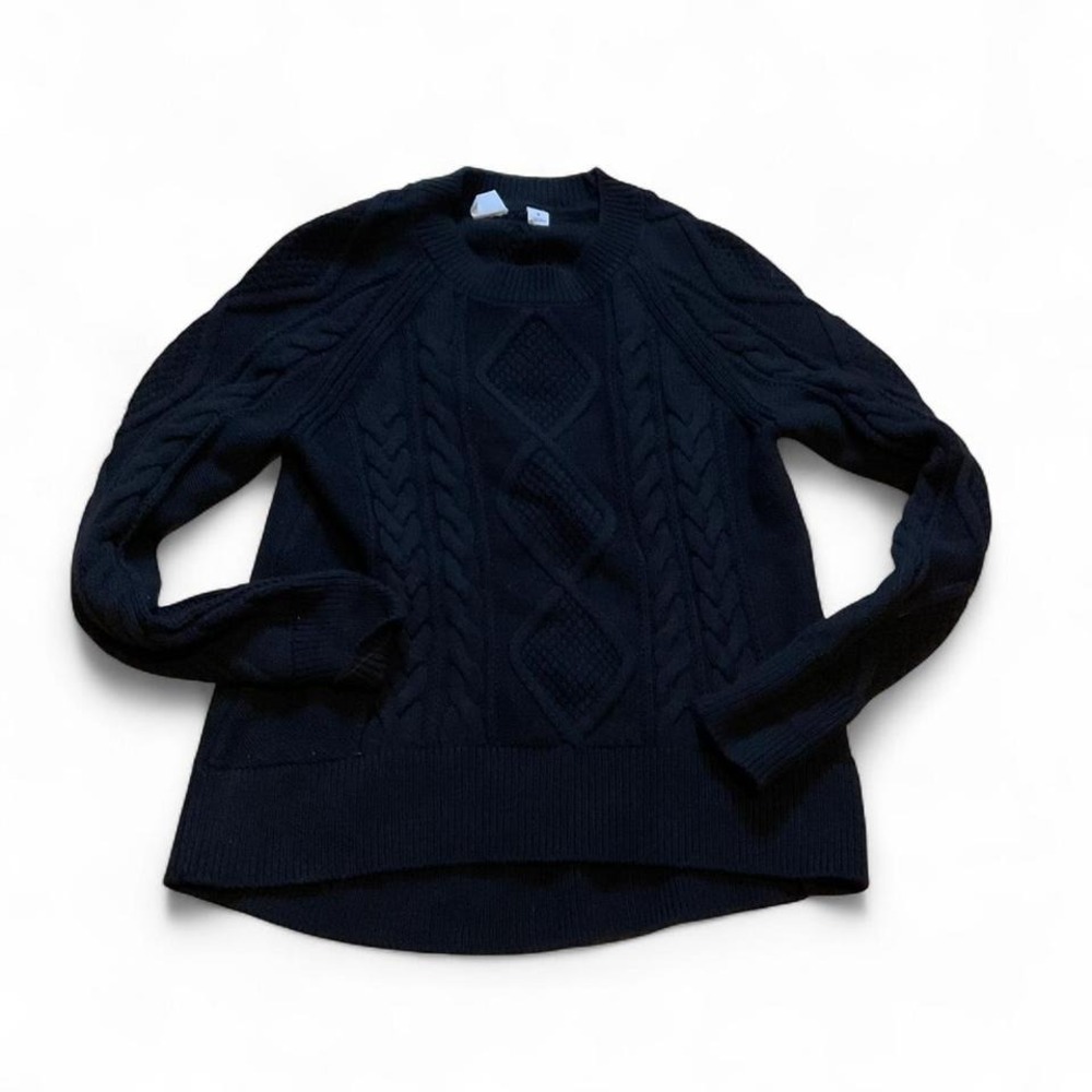 Black cable knit sweater - Picture 1 of 3